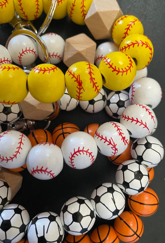 Sports Beaded wristlet