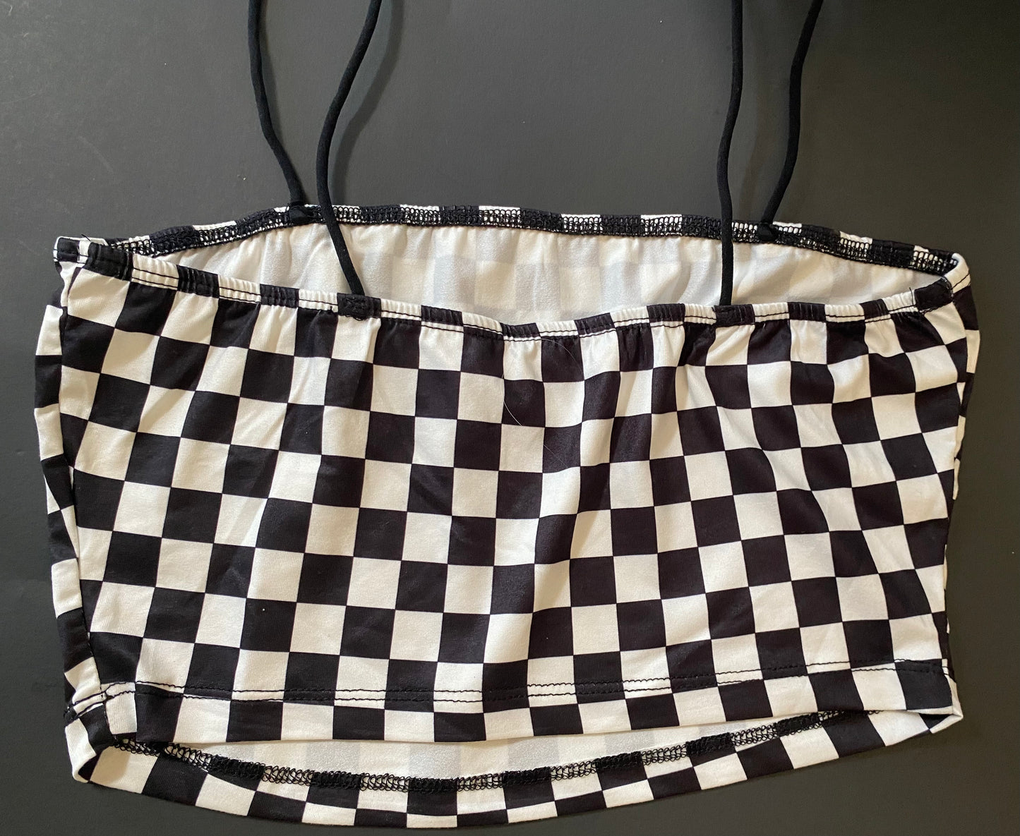 Spaghetti strap mini crop tank