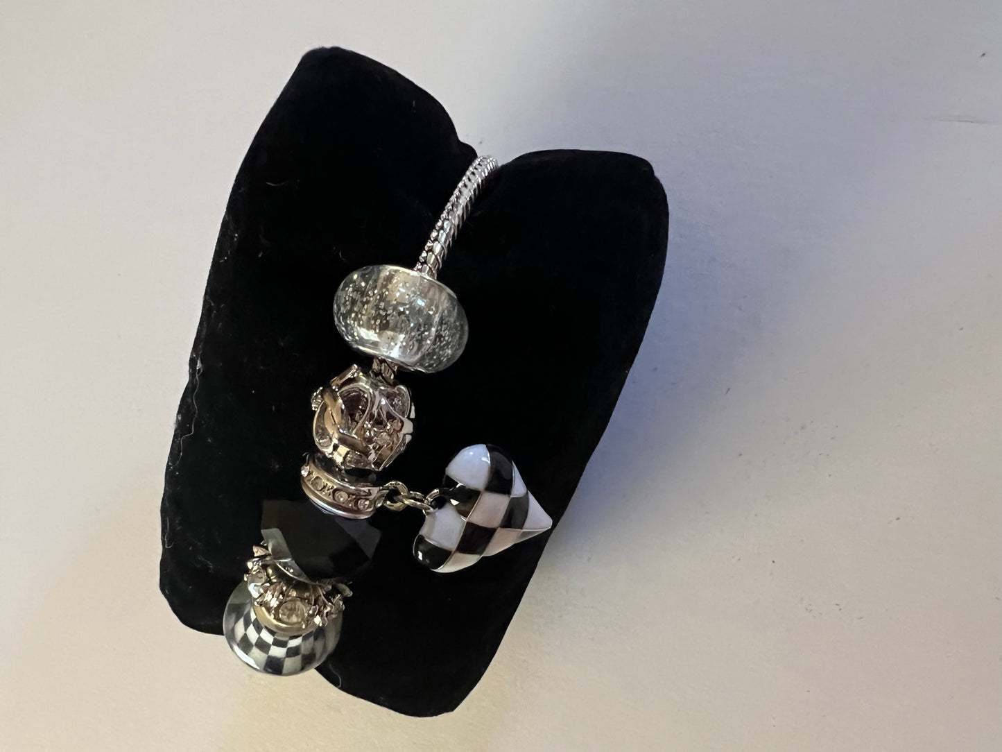 Checkered Flag Charm Bracelet