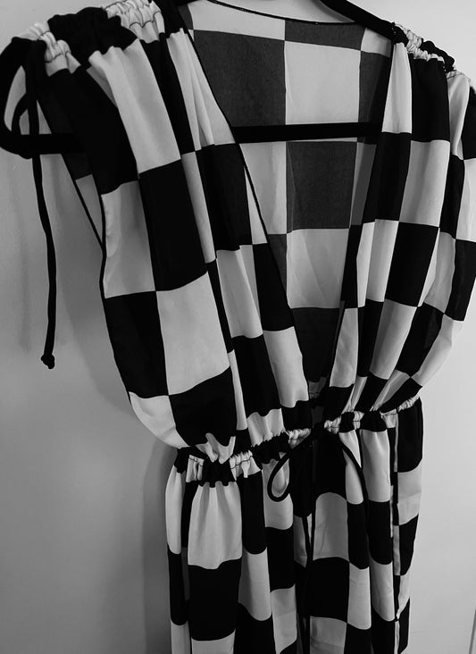 Checkered Chix Kimono