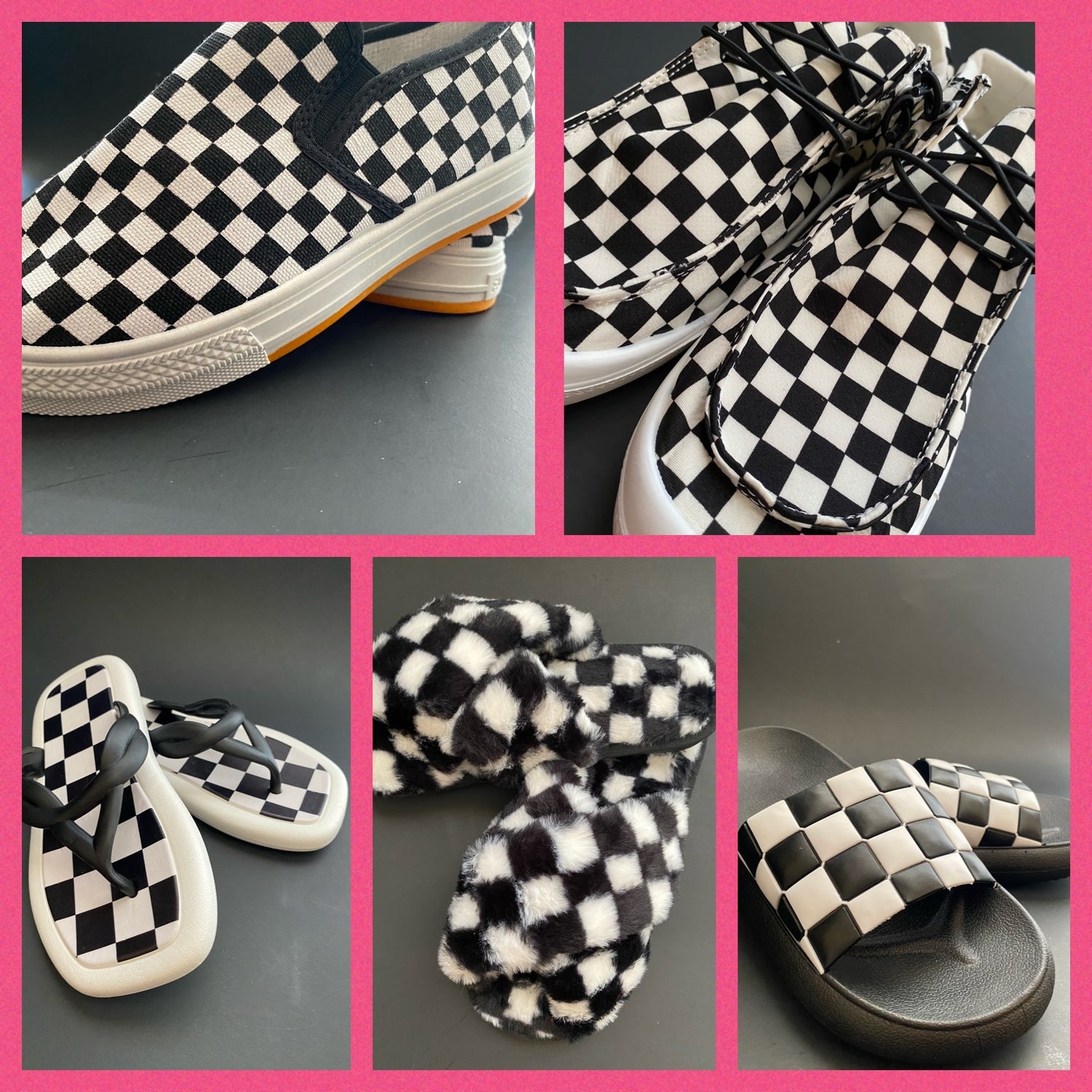 Checkered Chix Shoes