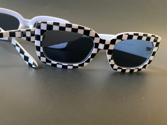 Black & White Checkered sunglasses