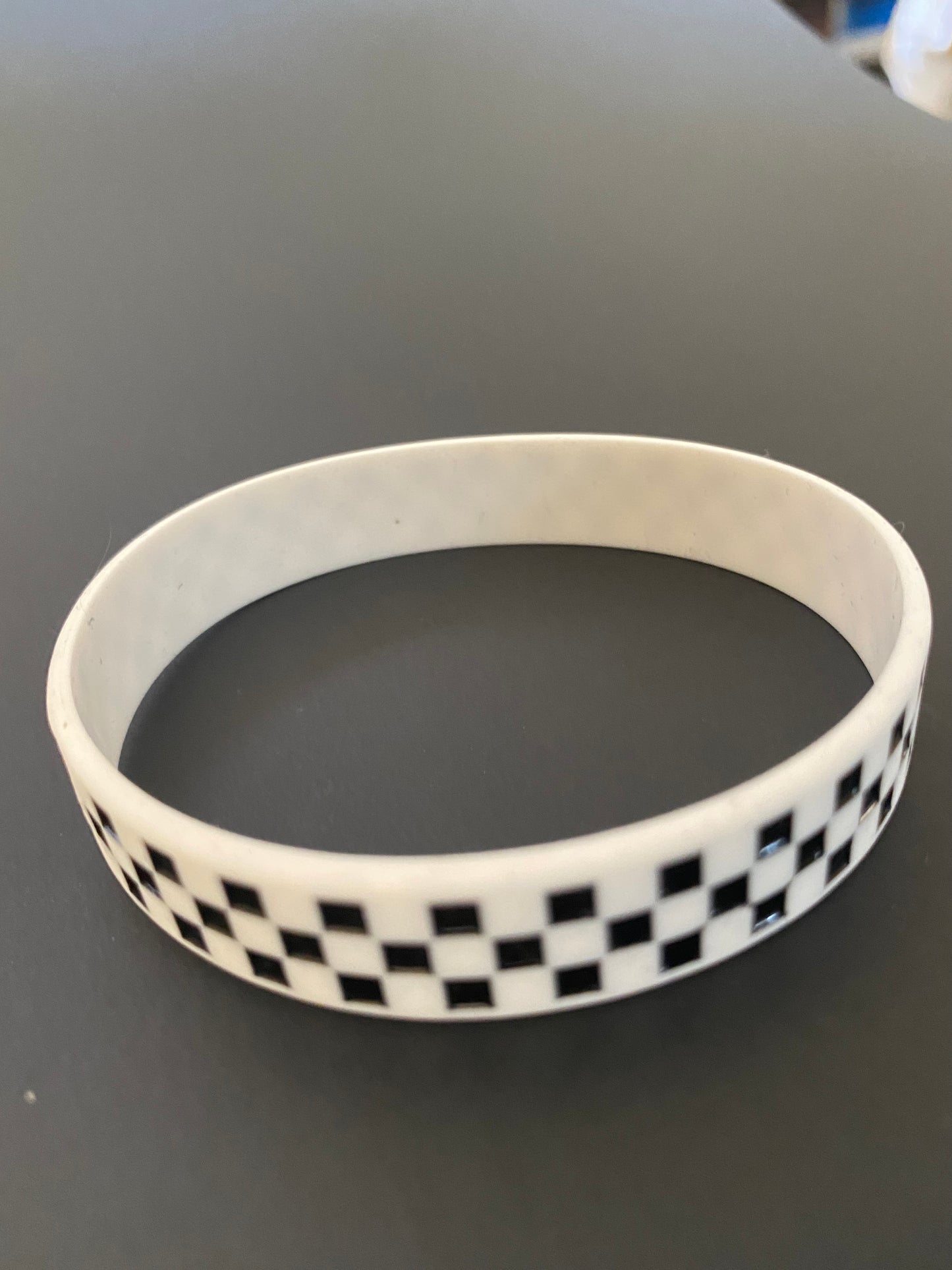 Checkered Rubber Bracelet