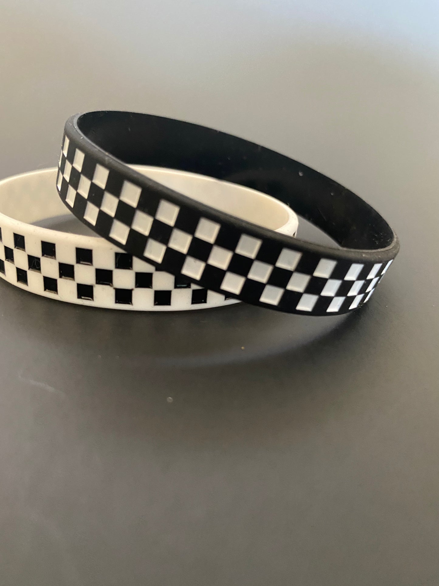 Checkered Rubber Bracelet