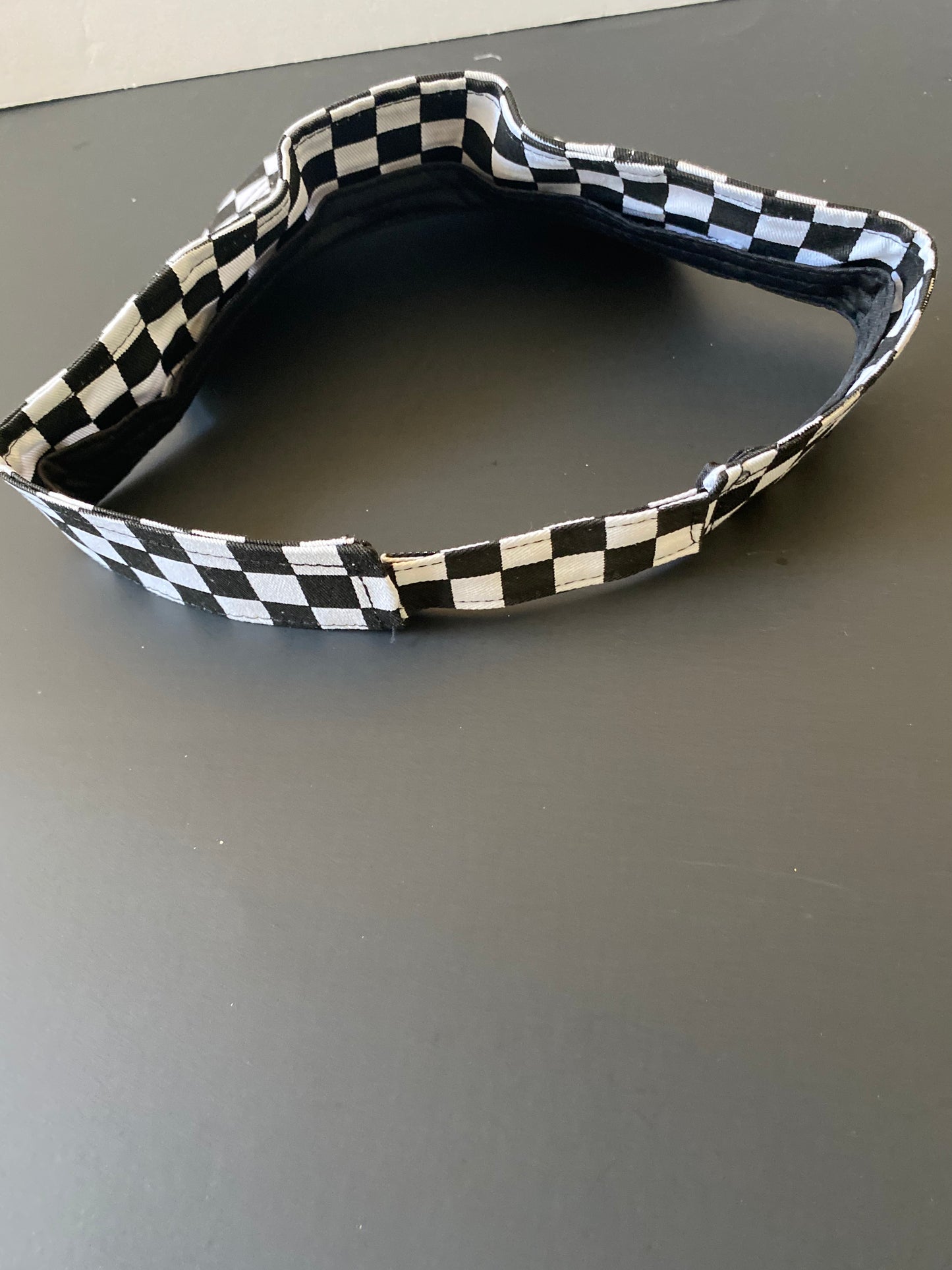 Checkered Sun Visor