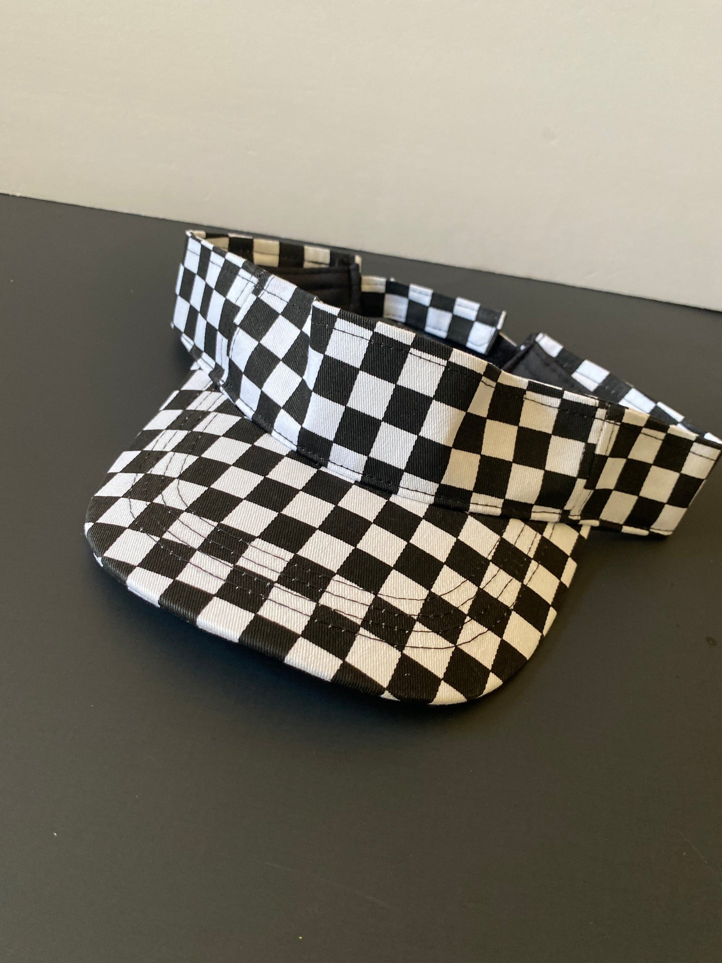 Checkered Sun Visor