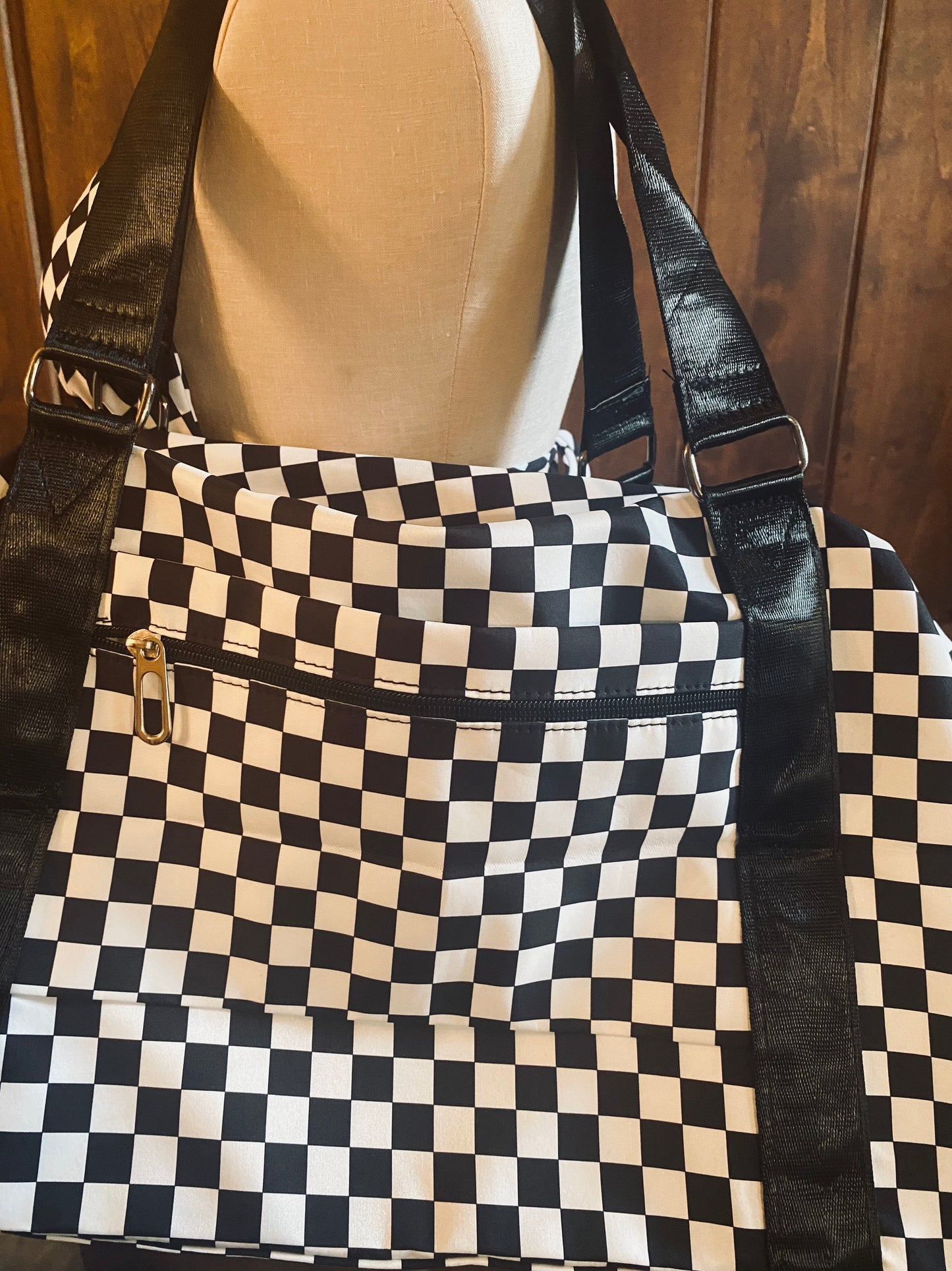 Checkered Duffle