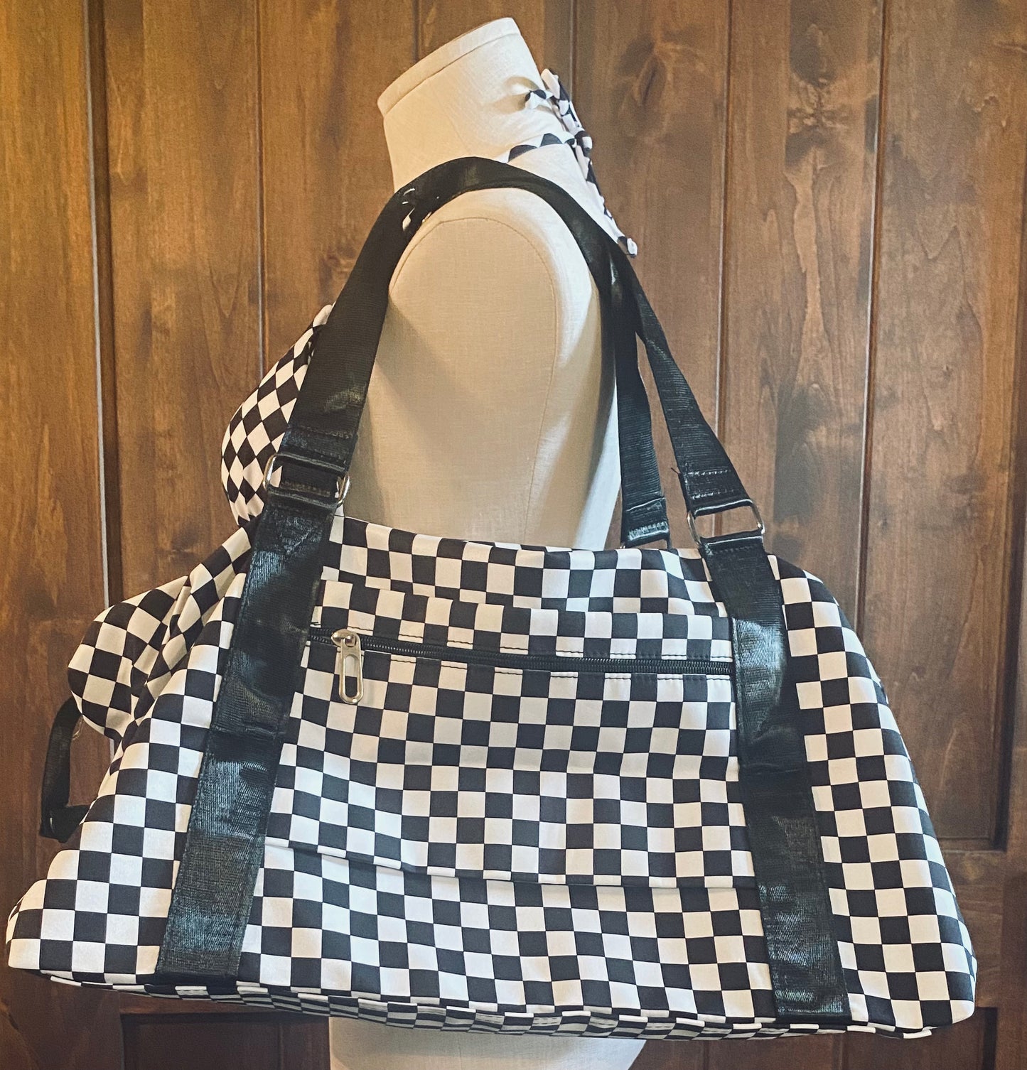 Checkered Duffle